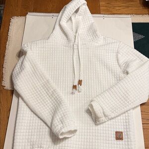 Vogue White Quilted Men's Sweater